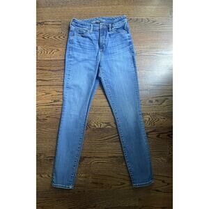 Universal Thread Highest Rise Skinny Denim Jeans Women's 6/28R Blue Cotton Blend